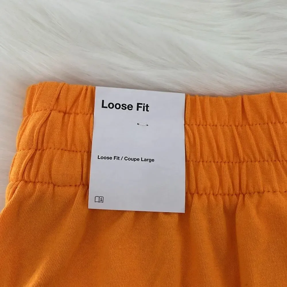 Nike Loose Fit Dri-Fit Kid's Shorts - Orange - Large - NWT